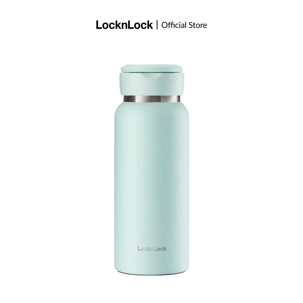 Bình giữ nhiệt LocknLock Sling Ring Tumbler LHC4321 Màu Xanh Ngọc, 650ml, có quai xách - K-MALL