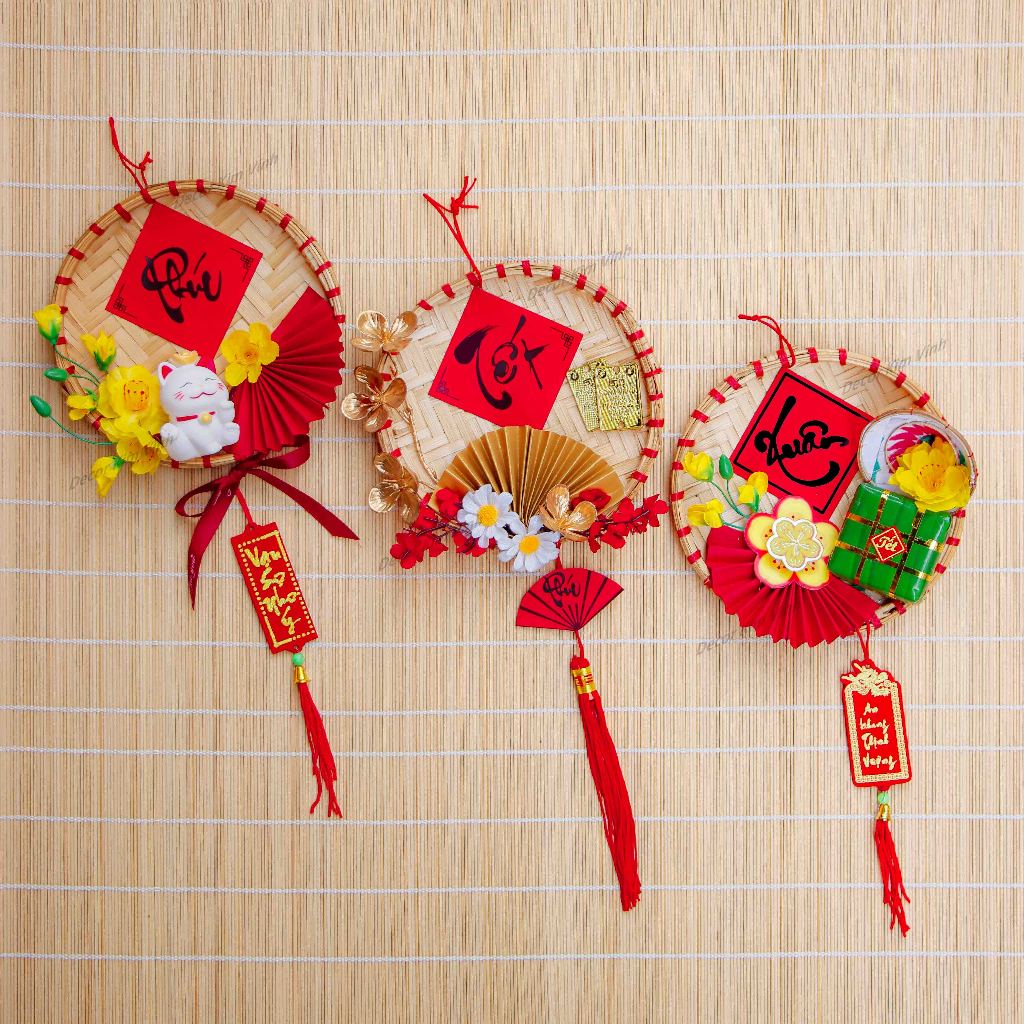 Mẹt Tre Nhí Trang Trí Tết 15cm H99