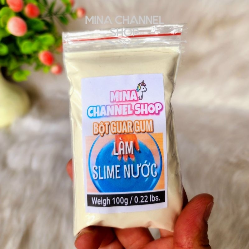 Bột Guar Gum 100g Nguyên liệu làm Slime lỏng đẹp nhất
