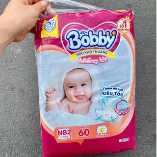 Miếng lót cho bé sơ sinh Bobby Newborn 2-60 miếng