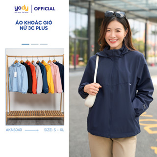 [SALE 50%] Áo khoác gió nữ YODY 3C PLUS cao cấp giữ ấm hiệu quả chống gió chống bụi chống thấm nước AKN5040
