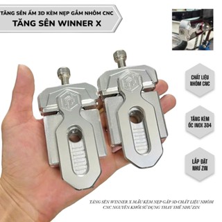 Tăng sên winner x mẫu nắp 3d kèm nẹp gắp chất liệu nhôm cnc 6061 nguyên khối