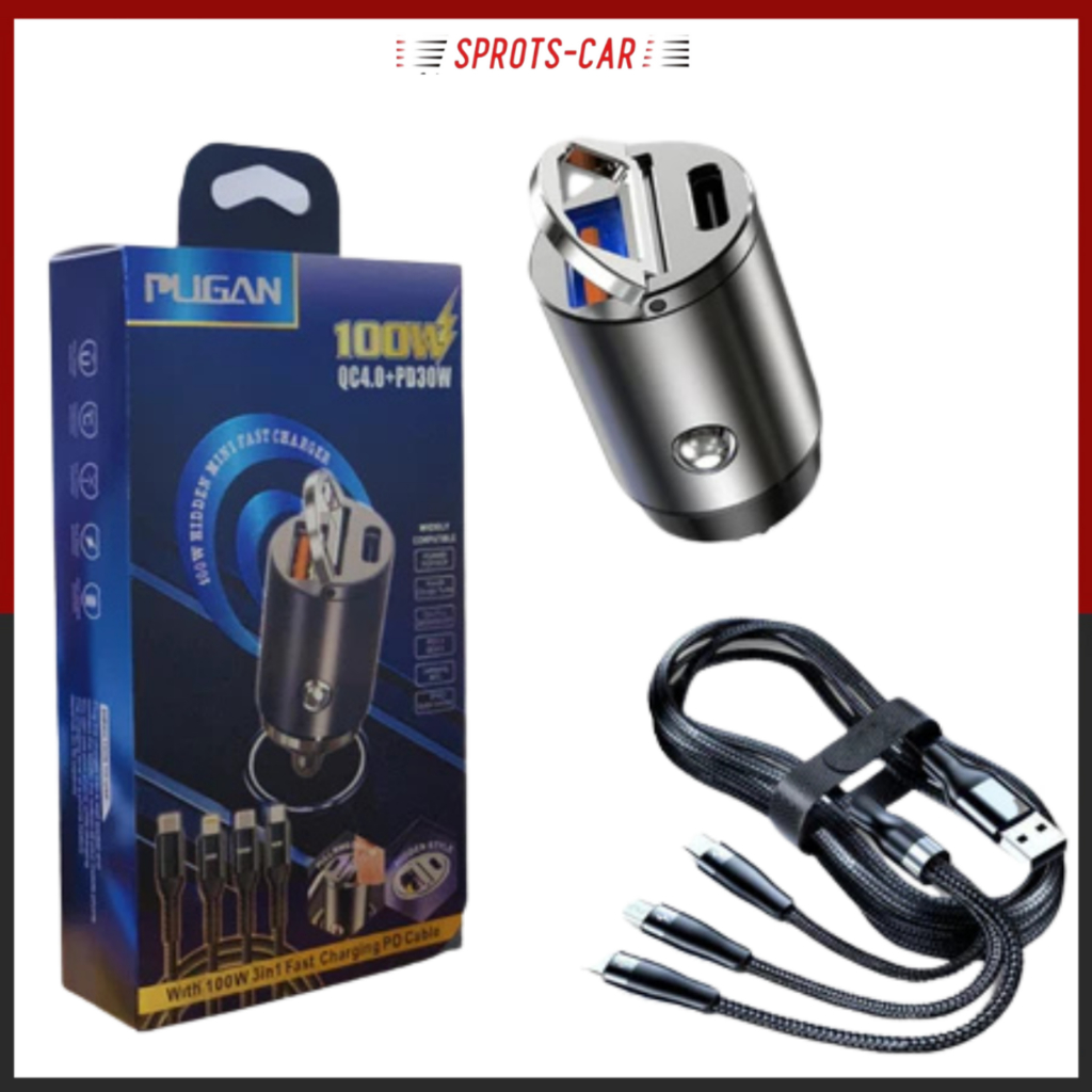 Tẩu Sạc Nhanh Ô Tô - Hỗ Trợ Sạc Nhanh Iphone SamSung