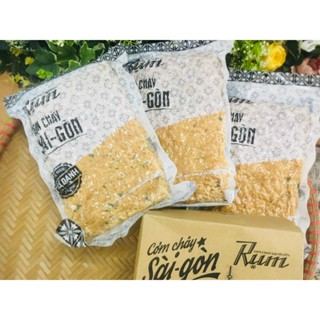 Cơm cháy Rụm Sài Gòn siêu ruốc, hộp 500gr gồm 3 túi, date mới, loại ít cay ai cũng ăn được.