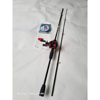 Bộ Cần Câu Lure Sói Đen, Sói Xanh, cần câu máy đứng, máy ngang, cần 2 khúc giá rẻ