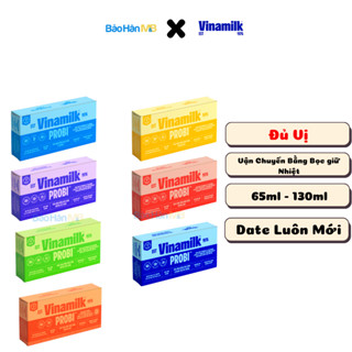 Sữa chua uống men sống Probi Vinamilk Thùng 65ml/130ml Đủ Vị [ Đate Luôn Mới ]