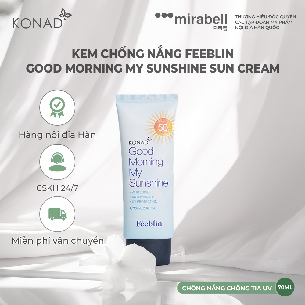 Kem chống nắng nâng tông Feeblin Good Morning My Sunshine Sun Cream