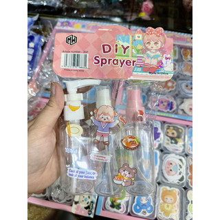 Set 3 chai chiết mỹ phẩm có vòi 100ml kèm sticker dán, lọ chiết chất lỏng tiện dụng