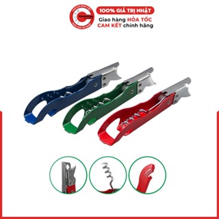 Dụng cụ mở đa năng Nhật Bản Eko Kurino 3in1 mở nắp chai, nút rượu vang, khui đồ hộp - 4953624001365