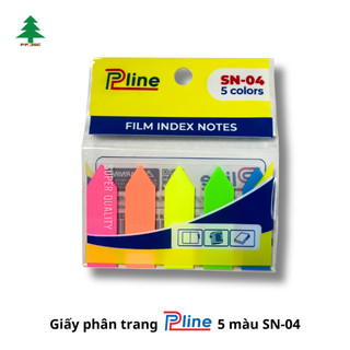 Giấy Phân Trang - Giấy Nhớ Đánh Dấu Trang Tệp 125 Tờ 5 Màu Sắc Tiện Lợi Đa Năng (SN-04) - Thương Hiệu PLINE