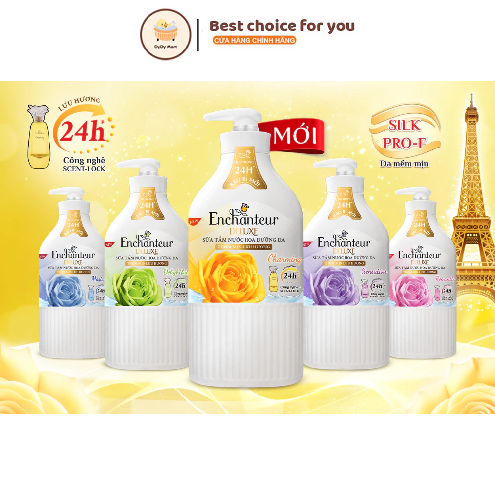 Sữa tắm enchanteur charming 650g