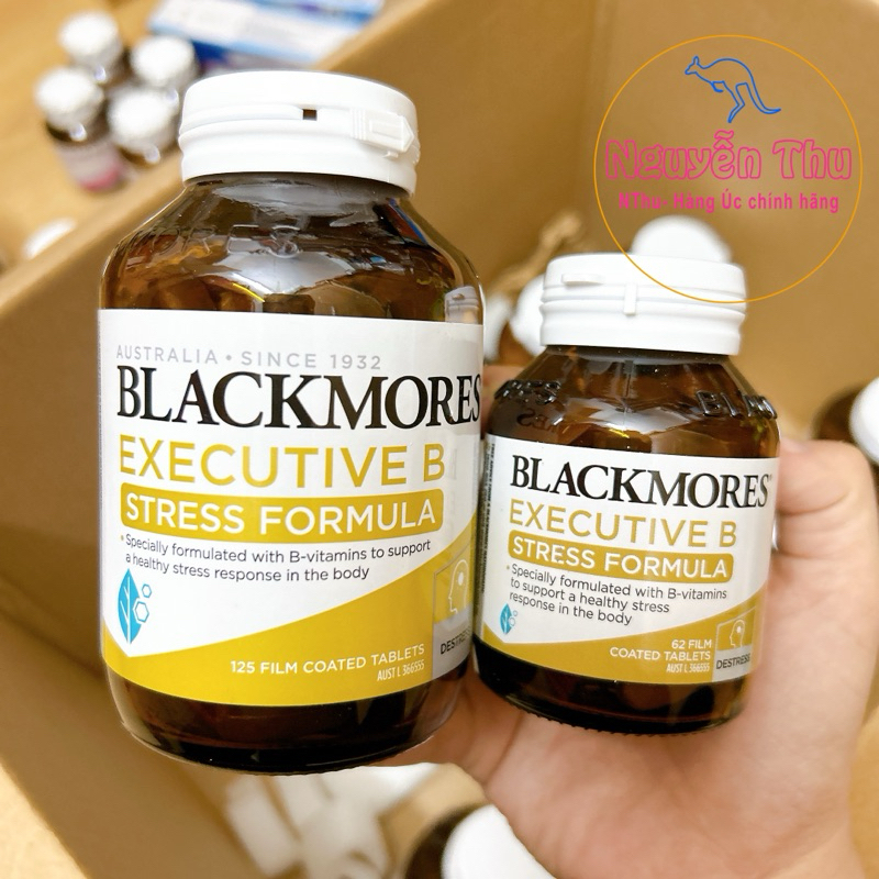 Viên uống giảm căng thẳng executive b blackmores, tăng năng lượng úc, blackmores executive b stress 