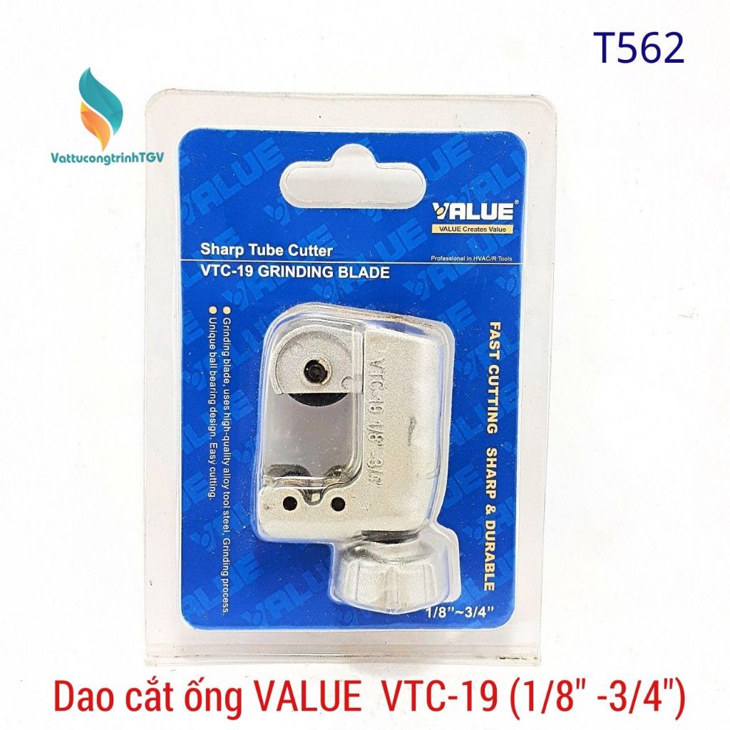 Dao cắt ống mini VALUE model VTC-19(1/8" - 3/4")