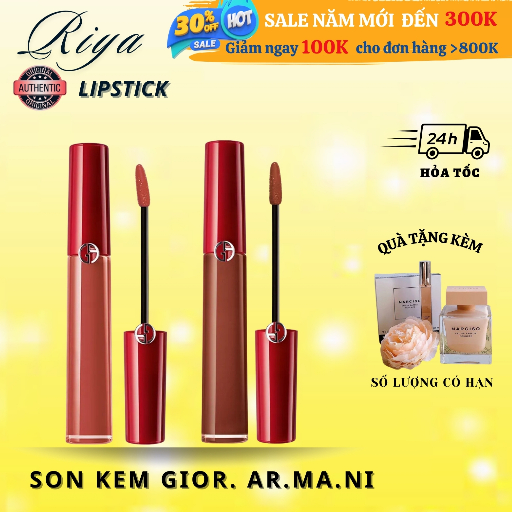 Son kem Giorgio. Armani Lip Maestro màu Hot Full size và mini,Son Giorgio Armani chuẩn auth, Riya li