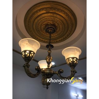 [BÓNG LED] ĐÈN CHÙM TÂN CỔ ĐIỂN GIẢ ĐỒNG GẮN TRANG TRÍ KHÔNG GIAN PHÒNG KHÁCH, BẾP, SẢNH, MÁI VÒM