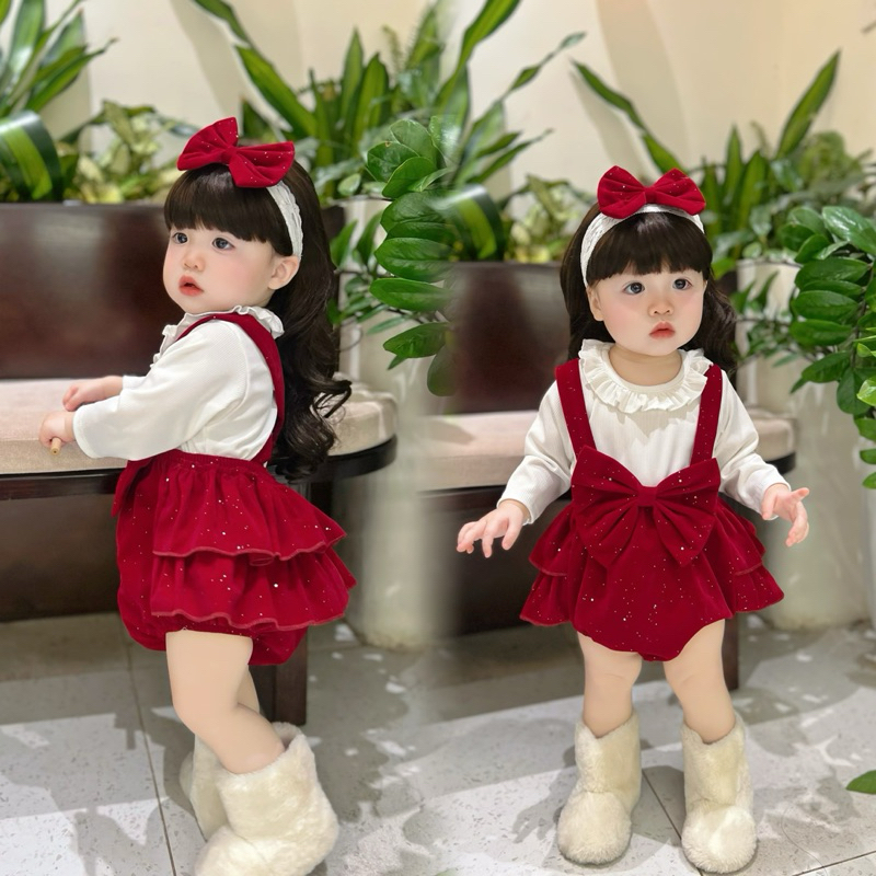 Body yếm nhung ánh nhũ kim tuyến