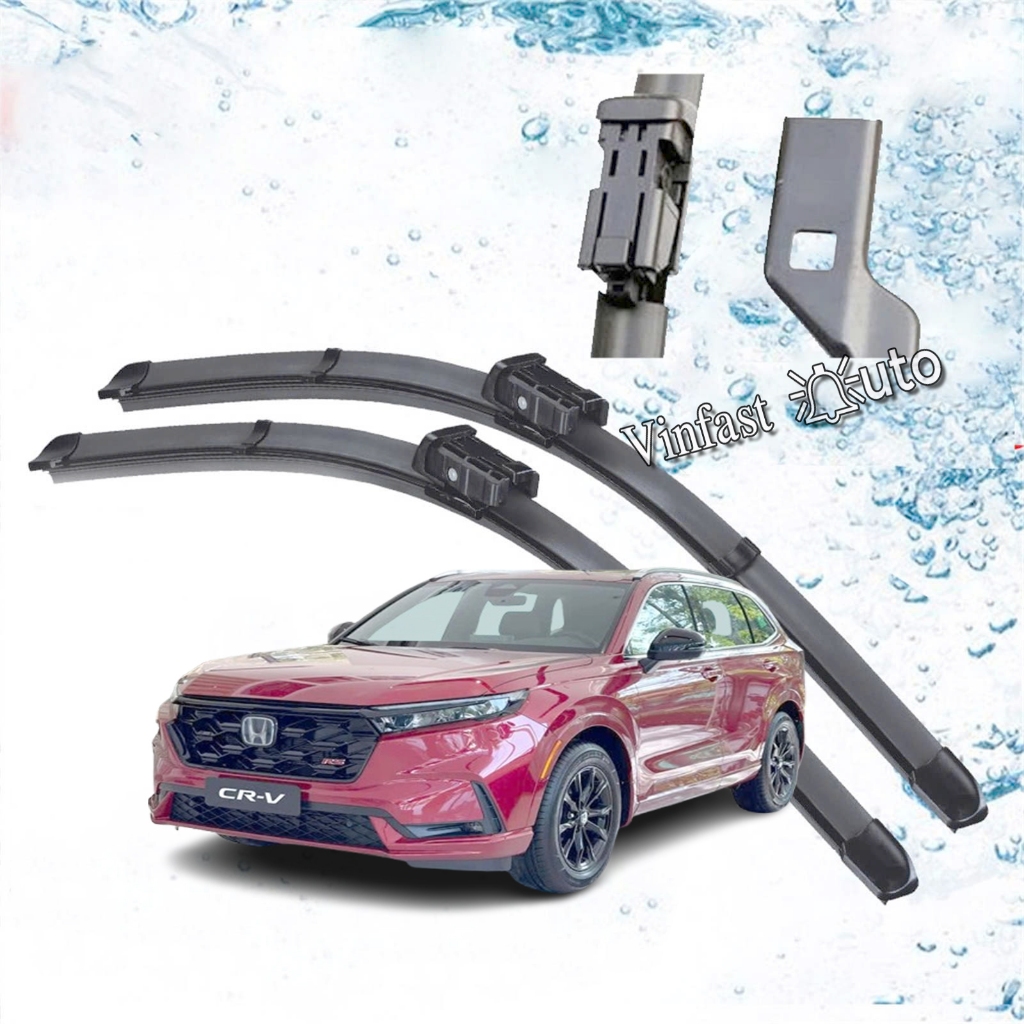 Chổi Gạt Mưa CRV 2023 2024 2025 ( Chân Nút Bấm ) - Bộ 2 Gạt Mưa Trước Honda CRV
