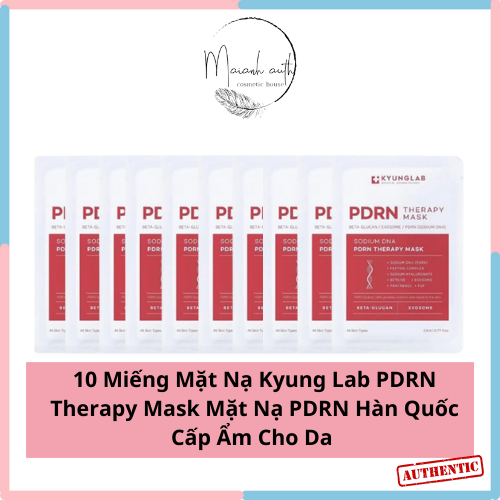 10 Miếng Mặt Nạ Kyung Lab PDRN Therapy Mask Mặt Nạ PDRN Hàn Quốc Cấp Ẩm Cho Da 23ml