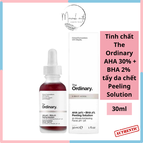 Tinh chất The Ordinary AHA 30% + BHA 2% tẩy da chết Peeling Solution ( 30mL )