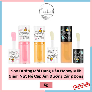 Son Dưỡng Môi Dầu Honey Milk Apieu Lip Oil Giảm Nứt Nẻ Cấp Ẩm Dầu Dưỡng Căng Bóng Môi 5g