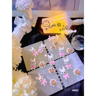 CHARM THÚ THỎ CỪU M183 SET 15 VIÊN