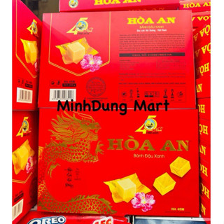 Bánh đậu xanh Hoà An hộp 450g cả bao bì