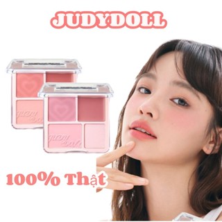   iao hàng nhanh từ Hà Nội JUDYDOLL Phấn Má Hồng và Phấn Bắt Sáng 4 ô Blush & Highight Đa Năng Mềm Mịn Tự Nhiên Gương mặt 