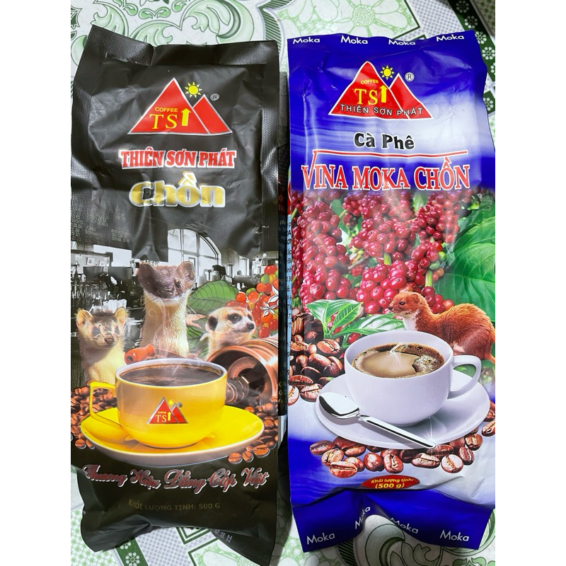 cà phê  pha pin chồn. thiên sơn phát 500g