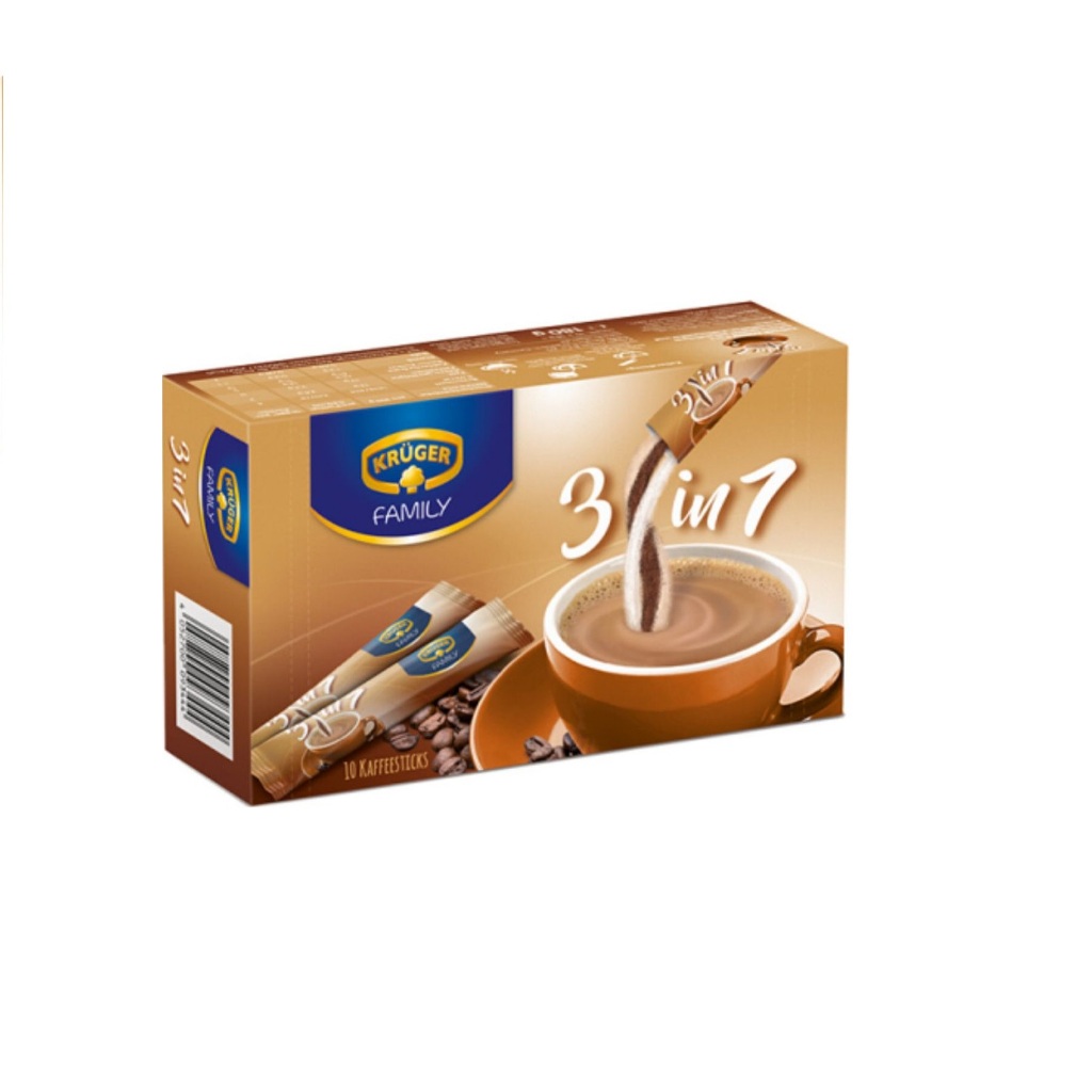 Cà phê hòa tan 3 in 1 Kruger Đức 180g