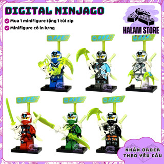 [BẢN MỚI] Đồ chơi lắp ráp bộ 5 minifigures Ninjago season 12 - Mô hình nhân vật Ninja Digital Suit