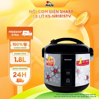 Nồi cơm điện sharp 1.8 lít ks-nr181stv