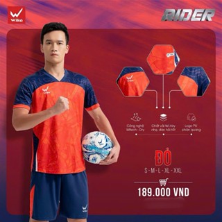 Đồ đá banh quần áo bóng đá bộ thể thao Wika Rider theo đội đẹp giá rẻ màu đỏ cam trắng xanh size nhỏ to lớn S-XXL nam nữ