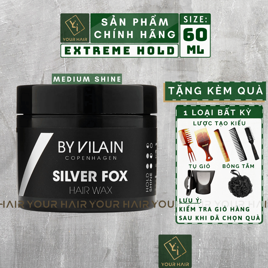Sáp vuốt tóc By Vilain Silver Fox - 65ml