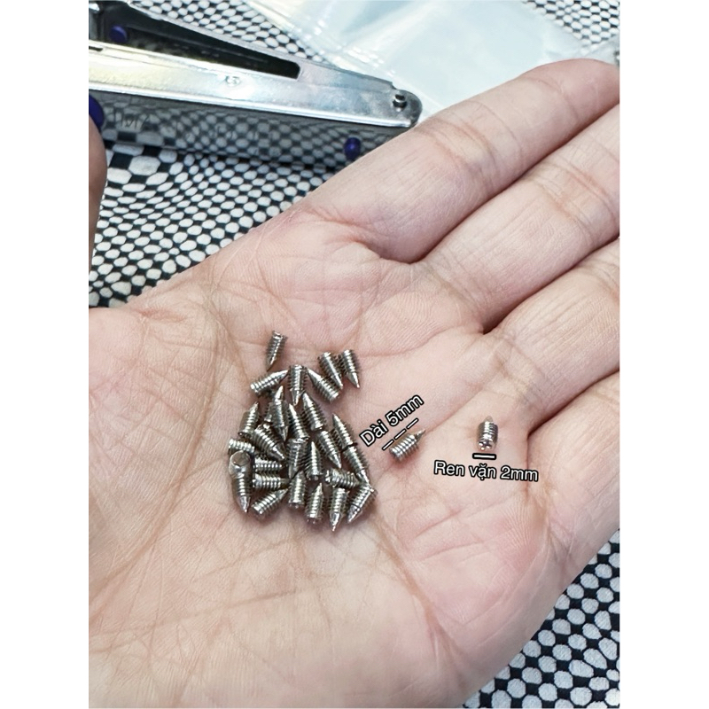 Ốc vít thay thế cho khoá túi xách