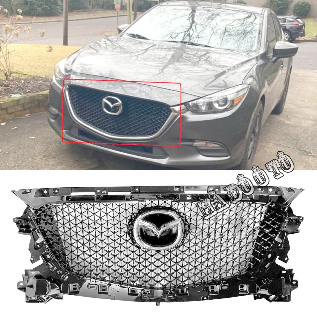 Mặt Ca Lăng Mazda 3 2017 2018 2019 Kiểu Mazda CX5 - Ca Lăng Độ Mazda 3 2017/2019
