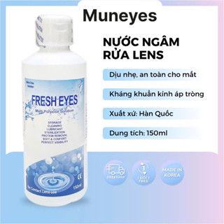 Nước ngâm lens Fresh Xanh 150ml Muneyes