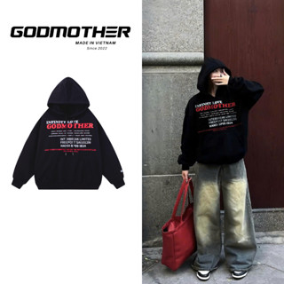 Áo Hoodie Infinity Love GODMOTHER Vải Nỉ Bông In Lụa Nam Nữ Unisex Form Boxy Ấm Áp Thời Thượng
