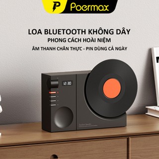 Loa bluetooth không dây Poermax LK09 thiết kế  phong cách cổ điển