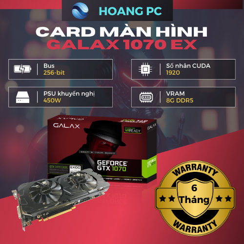 Card màn hình VGA GALAX 1070 EX 8GB 2ND
