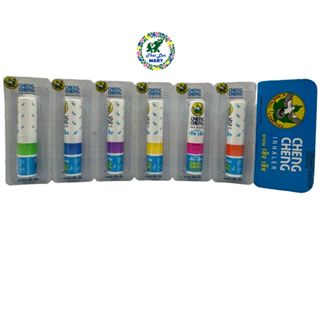 6 Ống hít siang pure poy sian green herb pastel cheng cheng vapex giúp thông mũi hàng thái lan