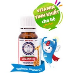 [ MUA 1H TẶNG 1 gấu] BioAmicus Vitamin D3K2 giúp bé phát triển chiều cao tối ưu | Nhập khẩu chính hã
