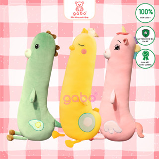 Gấu nhồi bông vịt vàng size 1M2, Gối ôm hình thú gà Cute, gối ôm ngủ dài GABO TEDDY BEAR