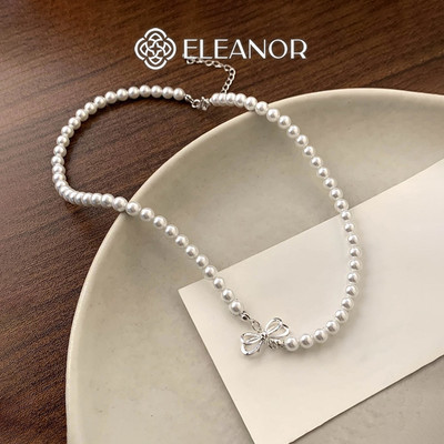 Dây chuyền nữ Eleanor Accessories ngọc trai nhân tạo phụ kiện trang sức vòng cổ 9299