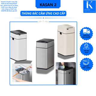 Thùng Rác Cảm Ứng Inox CCKO CK8807 CK8808 Cao Cấp, Nắp Tự Động, Khử Mùi Hiệu Quả