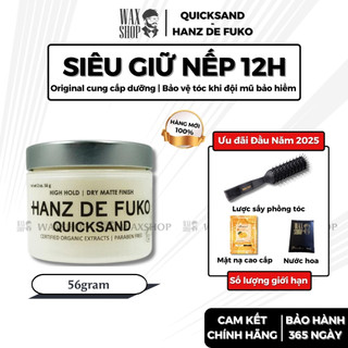  Sáp vuốt tóc nam cao cấp Quicksand - Hanz De Fuko chính hãng gel wax giữ nếp tóc - Waxshop 