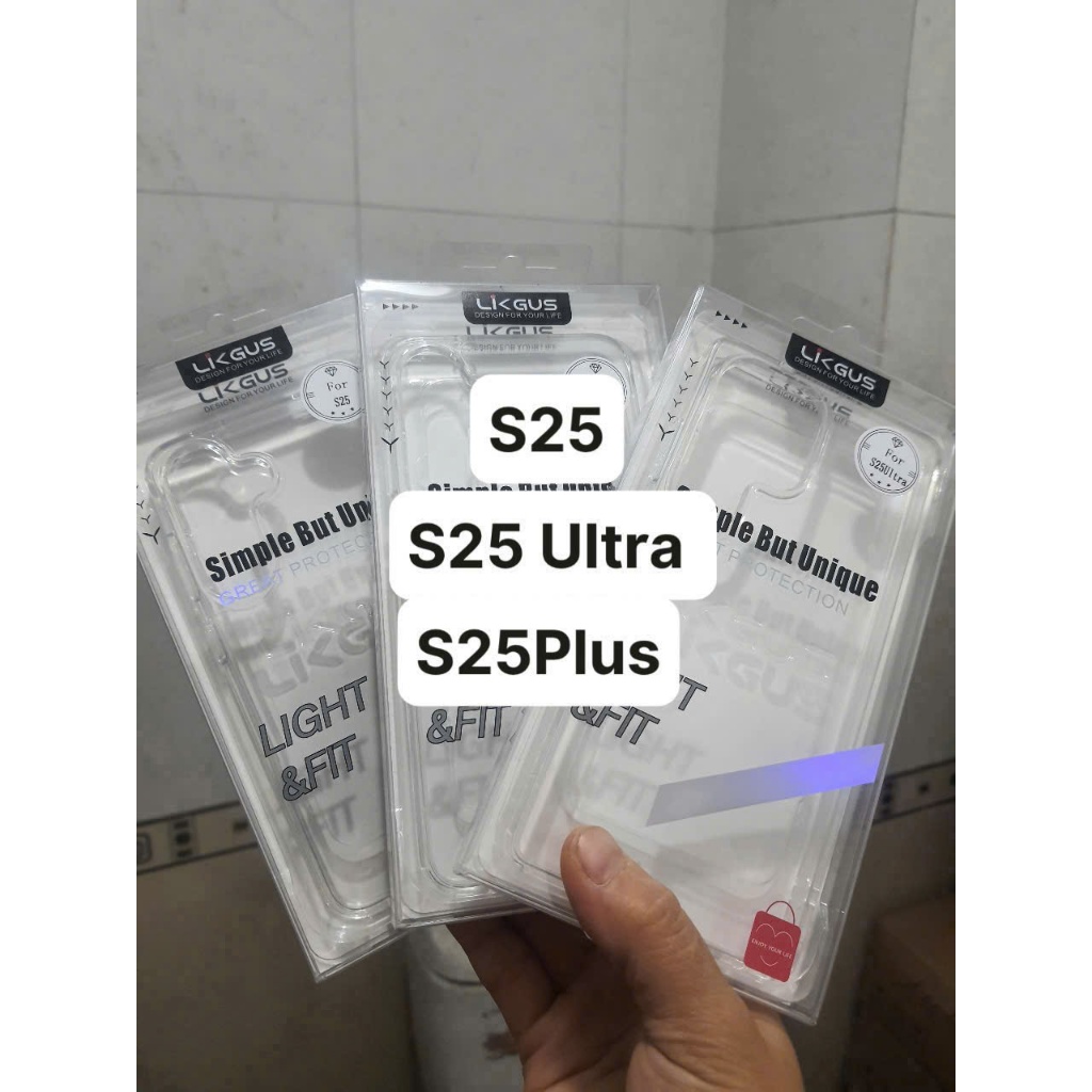 [ Đã có S25 ULTRA ] Ốp lưng trong chống ố viền mềm LIKGUS cho SAMSUNG S25 / S25 Plus / S25 Ultra
