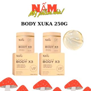  Kem Body XUKA X3 Dưỡng Trắng Da Body Chống Nắng Kháng Nước Thấm Nhanh Không Bết Rít Hộp 250g 