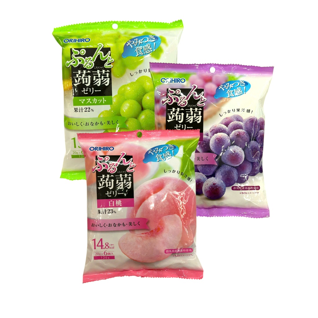 Thạch Orihiro Japan vị đào và vị nho 120g