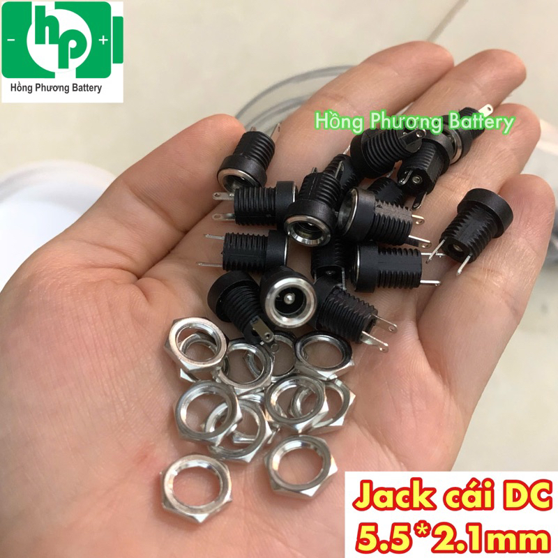 Combo 50 Jack DC 5.5 * 2.1mm chất lượng (không cao su) (HP)