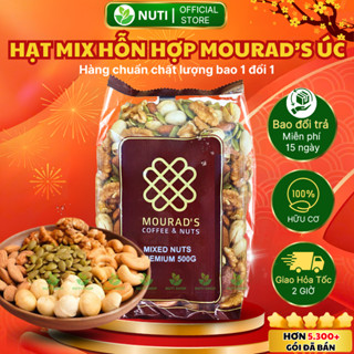 【Hàng Mới Về Hạt Mix Hỗn hợp 5 loại hạt dinh dưỡng Mourad's Úc 500g (Hạnh nhân, macca, óc chó, hạt dẻ cười, bí xanh)